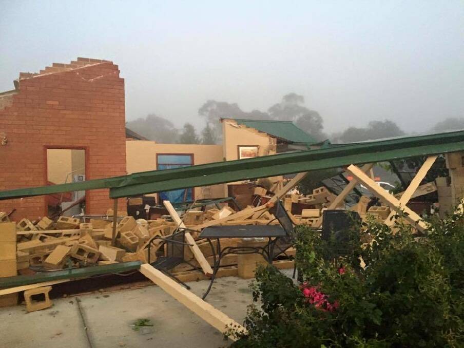 The Queanbeyan SES Facebook page shows the extent of the damage. Photo: Supplied