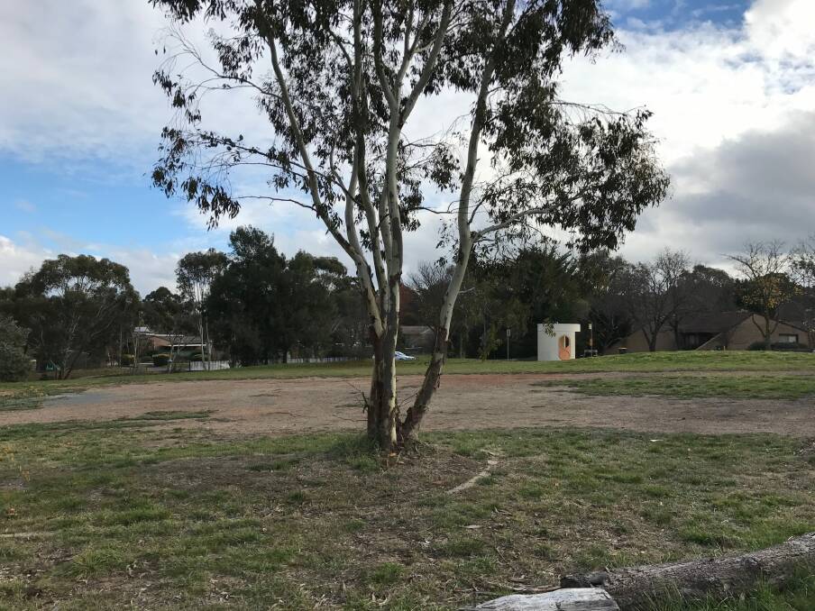 The site for the proposed Giralang Park. Photo: supplied