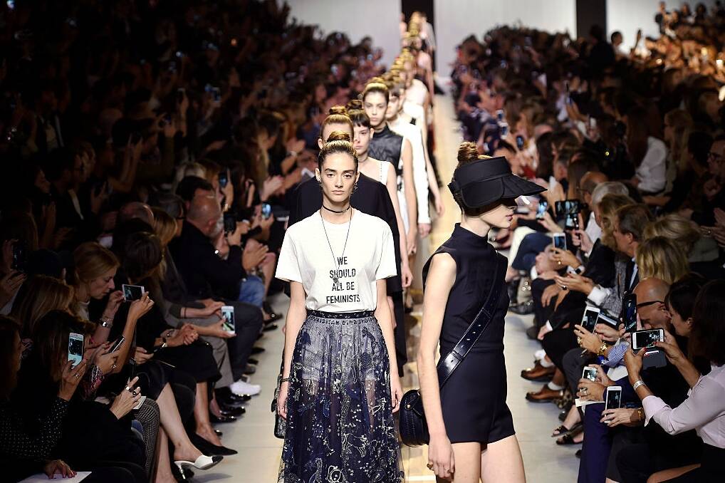 Dior's 'We Should All Be Feminists' T-shirt. Photo: Getty