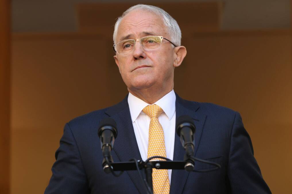 Prime Minister Malcolm Turnbull announced he will recall a joint sitting of Parliament on April 18 during a press conference at Parliament House. Photo: Andrew Meares