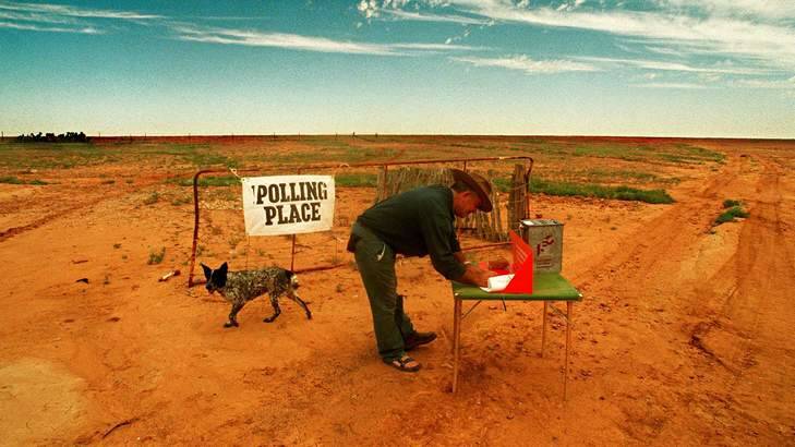 Getting out to vote takes on a new context in the far west. Photo: Steven Siewert