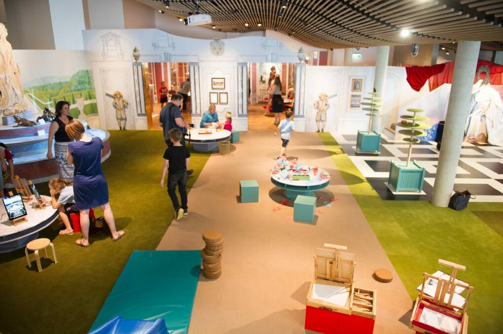 The new Versailles-themed kids space at the NGA .   Photo: Jay Cronan