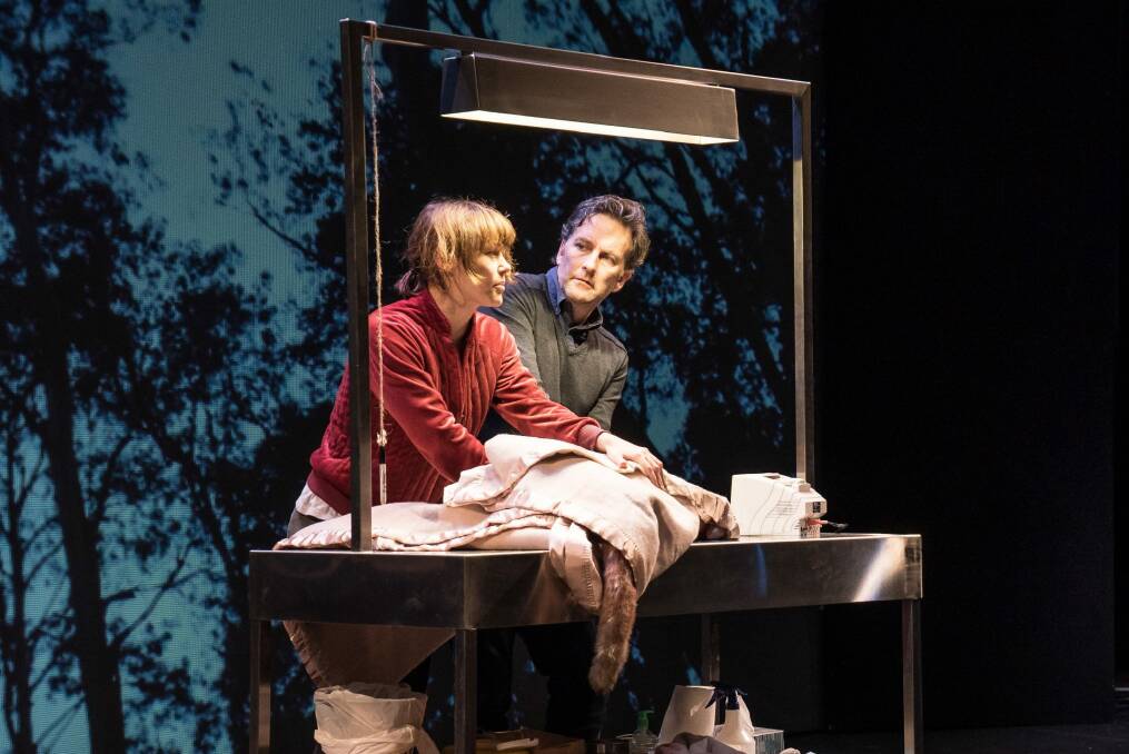 Ngaire Dawn Fair and Colin Lane in <I>Extinction</I>. Photo: supplied
