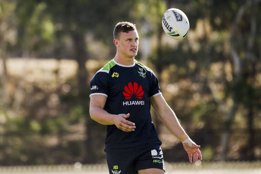 Jack Wighton will play at fullback for the Raiders against the Eels. Photo: Jamila Toderas
