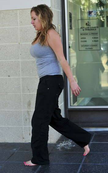 Anna Zankin, 25, appeared in the ACT Magistrates Court on Monday morning. Photo: Colleen Petch