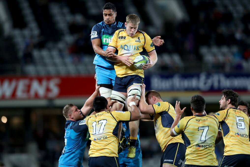 Tom Staniforth of the Brumbies takes the ball. Photo: Getty