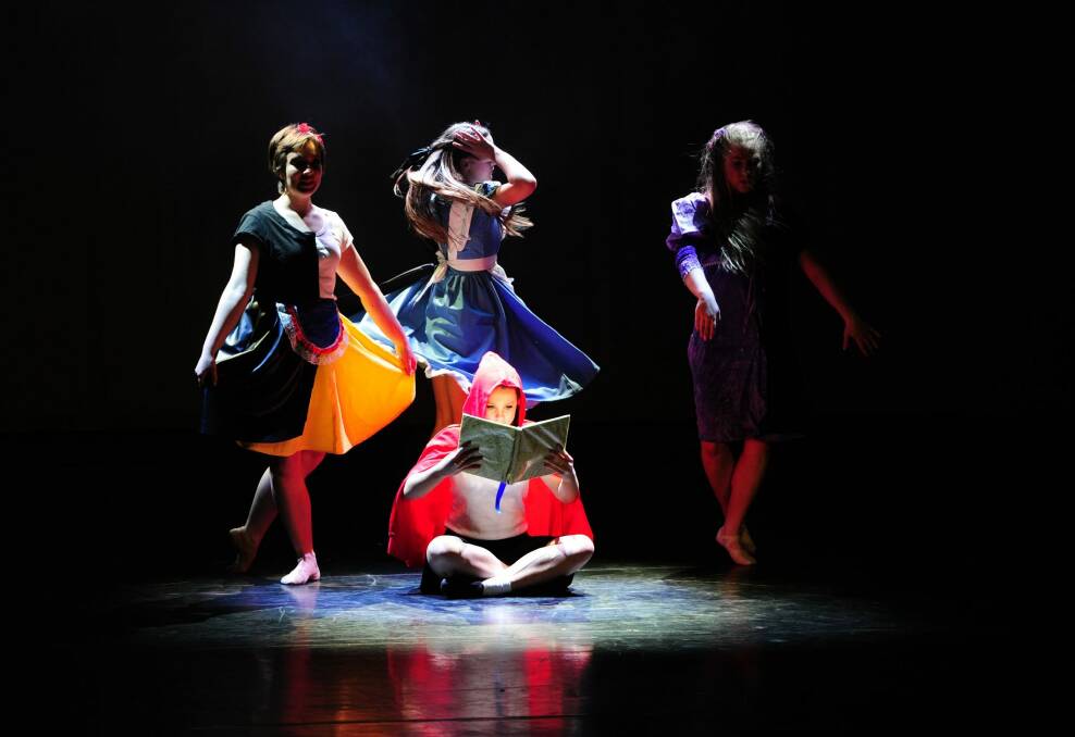 News: St Clare's College students perform during the Ausdance ACT 2105 Youth Dance Festival at the Canberra Theatre Centre in Civic. 16th September 2015. Photo by Melissa Adams of The Canberra Times. Photo: Melissa Adams