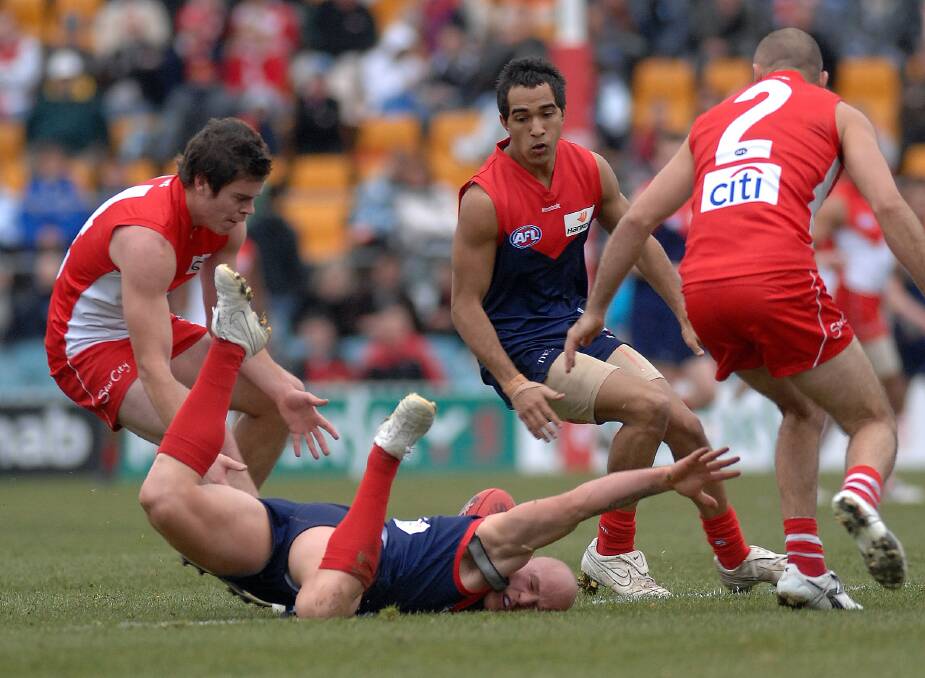 Melbourne met Sydney in Canberra in 2009 - the season in question. Photo: Graham Tidy