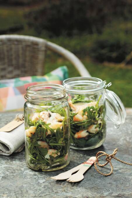 The right vein: Prawn cocktails in a jar are great for a picnic. 