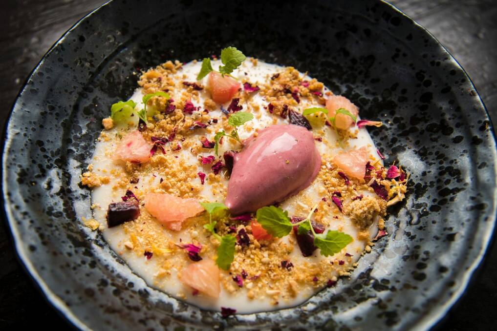Lime and coconut posset.  Photo: Dion Georgopoulos