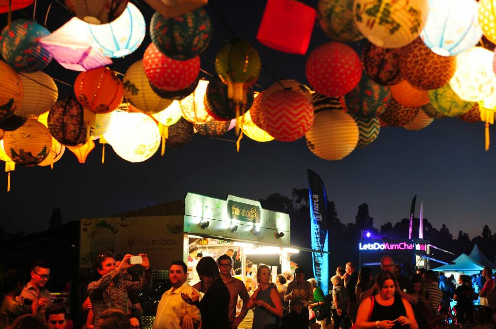 Popular: The Night Noodle Markets were among the Canberra events in the visitor survey period. Photo: Melissa Adams
