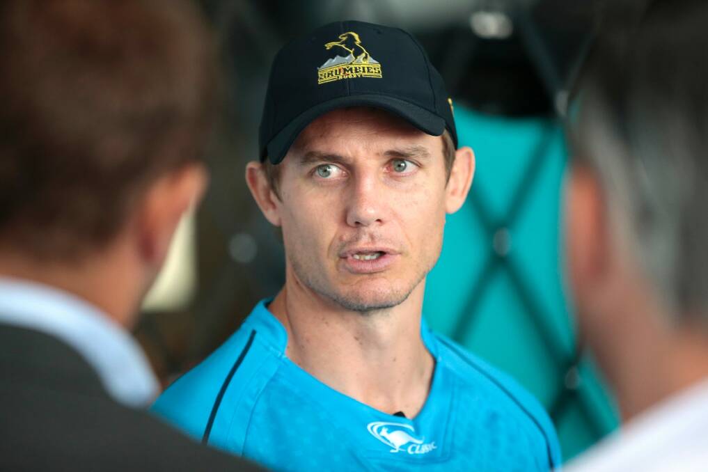 Mind games: Brumbies coach Stephen Larkham believes the week off may hurt the Hurricanes ahead of Saturday's Super Rugby semi-final. Photo: Jeffrey Chan