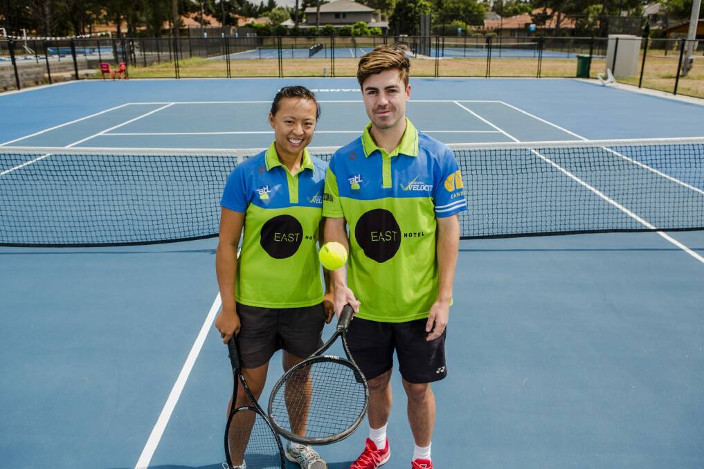 Alison Bai and James Frawley are hoping for an Australian Open wildcard. Photo: Jamila Toderas