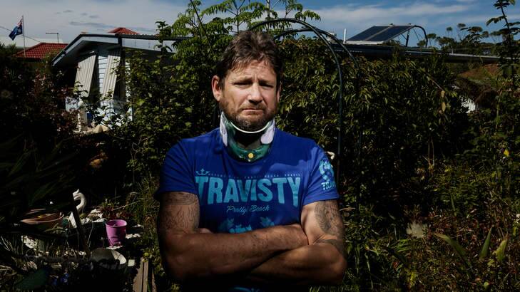 Michael McNamara who was badly injured when assaulted is angry at ambulance delay. Photo: Paul Jeffers
