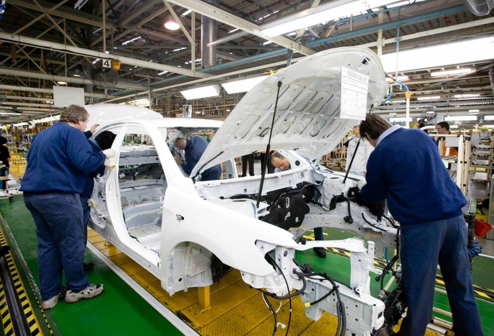 Camry production in 2008 at Toyota's Altona manufacturing plant, which ceased production earlier this month. Photo: Toyota