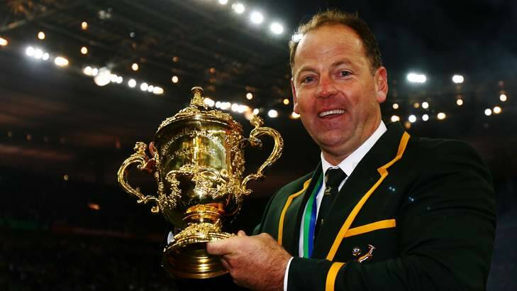 Been there, done that ... Jake White with the William Webb Ellis trophy in 2007. Photo: Getty Images