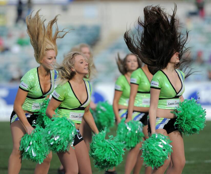 The Raiderettes in 2010. Photo: Graham Tidy