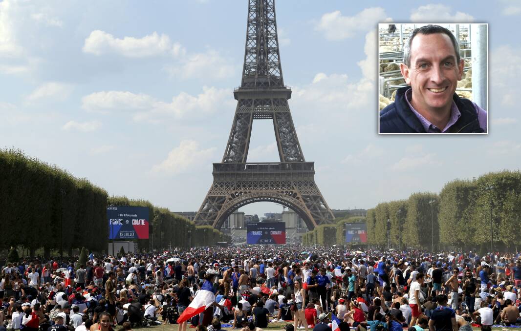Rohan Arnold went on a sightseeing tour of Paris with police. Photo: Supplied