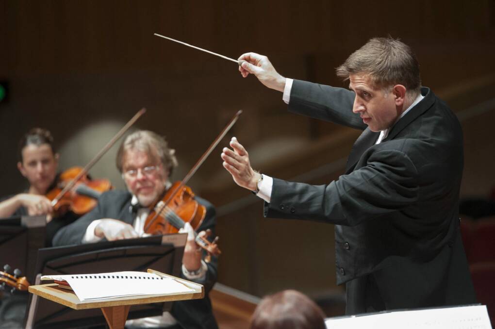 Canberra Symphony Orchestra's chief conductor and artistic director Dr Nicholas Milton. Photo: Lindi Payne Heap