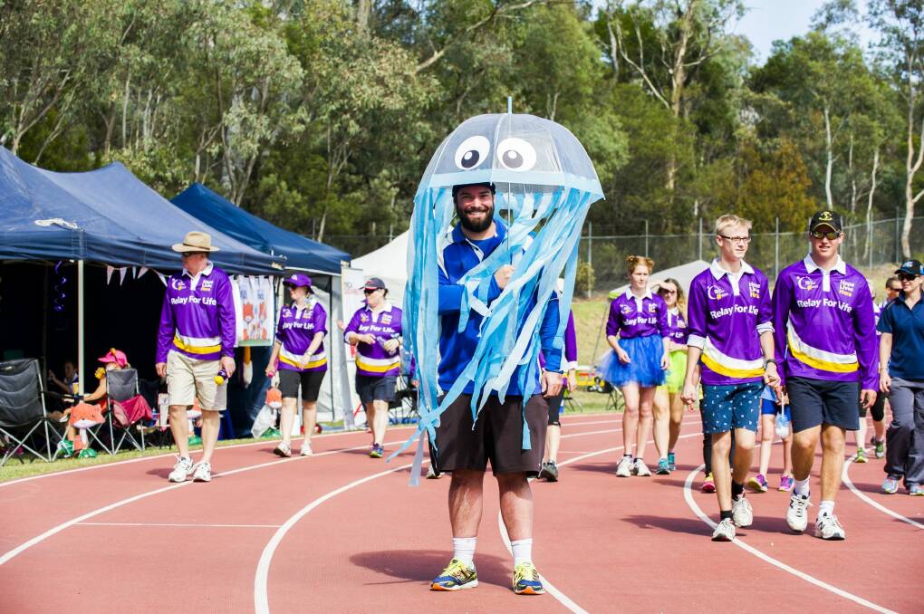 Ben Cartwright at the Relay for Life. Photo: Rohan Thomson