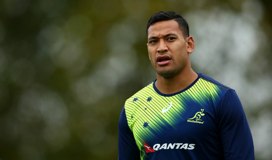 Late inclusion: Israel Folau is set to play. Photo: Getty Images