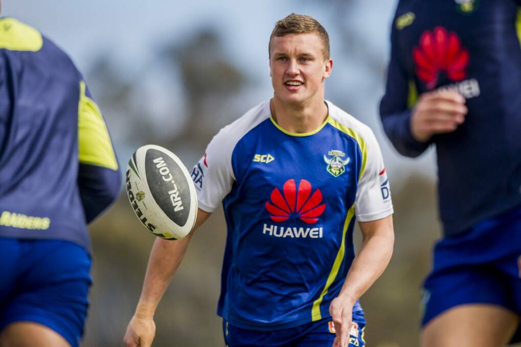 First things first: Jack Wighton wants to start well for the Raiders. Photo: Jay Cronan