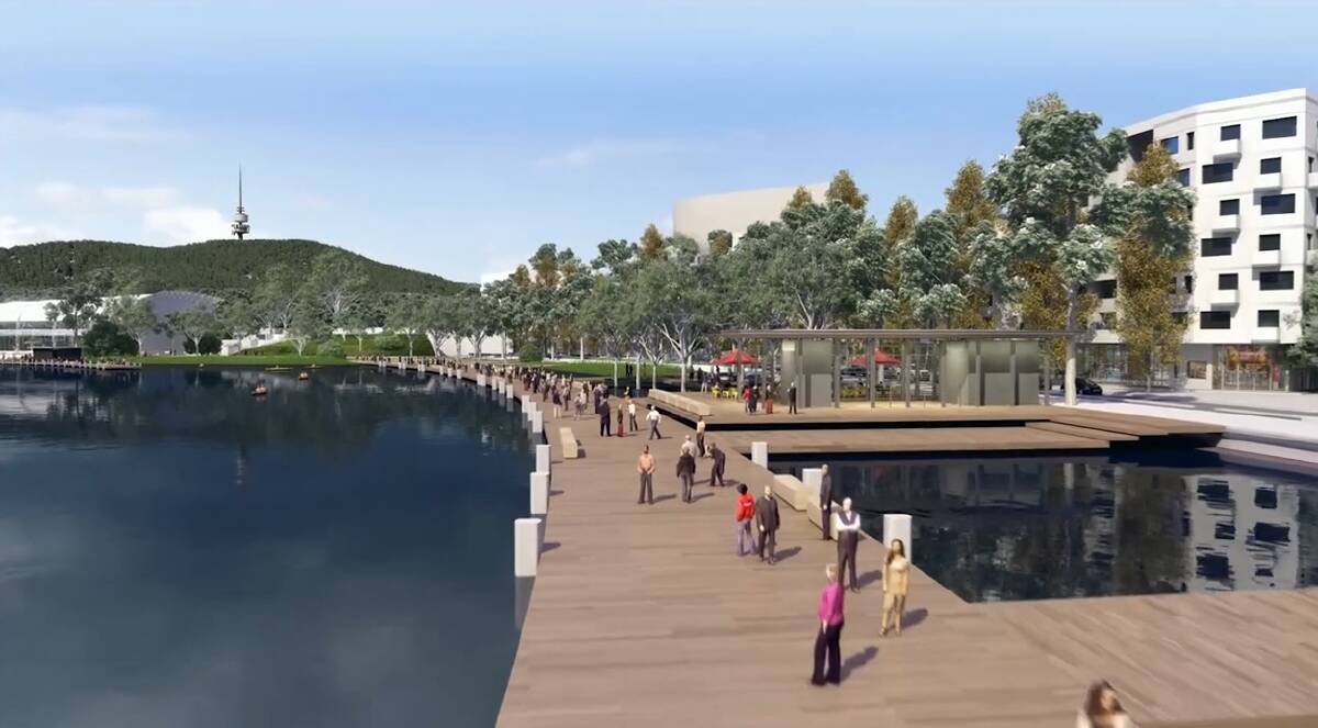 An artist’s impression of West Basin development, which is one part of the broader City to the Lake plan that has not been shelved.