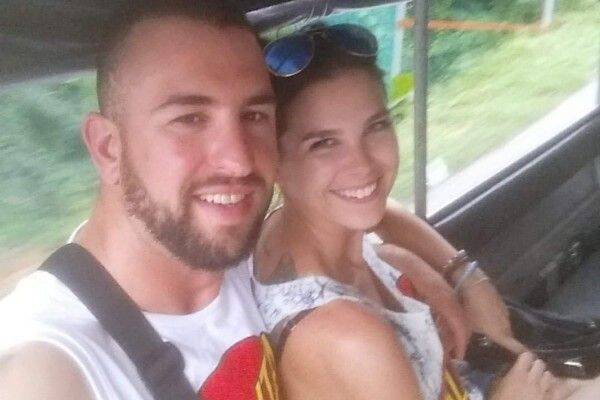 Canberra couple Sam William and Shani Bourne were badly injured in a crash in Thailand.? Photo: Supplied