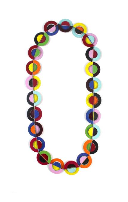 Peta Kruger, FOLD YIELD Necklace, in Fold Yield at Bilk Gallery. Photo: Supplied