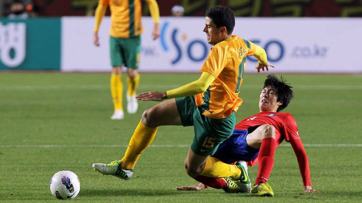 Tom Rogic in action against South Korea. Photo: Getty Images