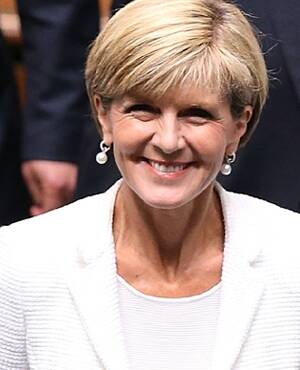 Australian Foreign Minister Julie Bishop.