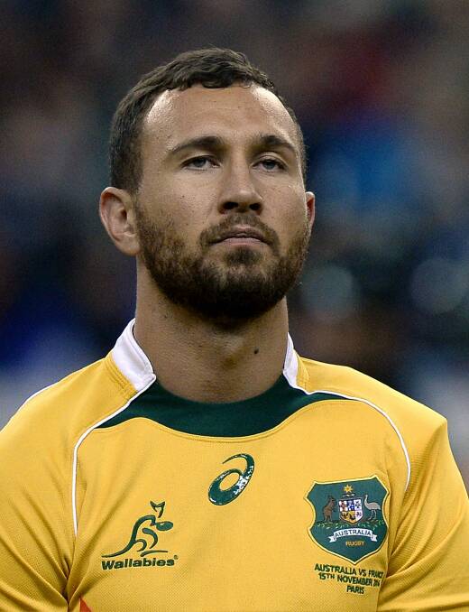 Quade Cooper has backed Beale's return. Photo: AFP