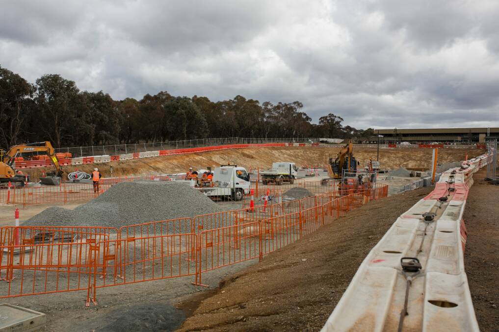 The light rail project has led the ACT government's spending, but it will slow overall once it it finished. Photo: Jamila Toderas