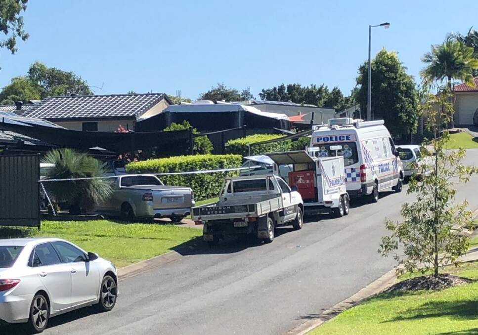 The Mudgeeraba house where the 21-year-old's body was found. Photo: Isabelle Mullen - Twitter