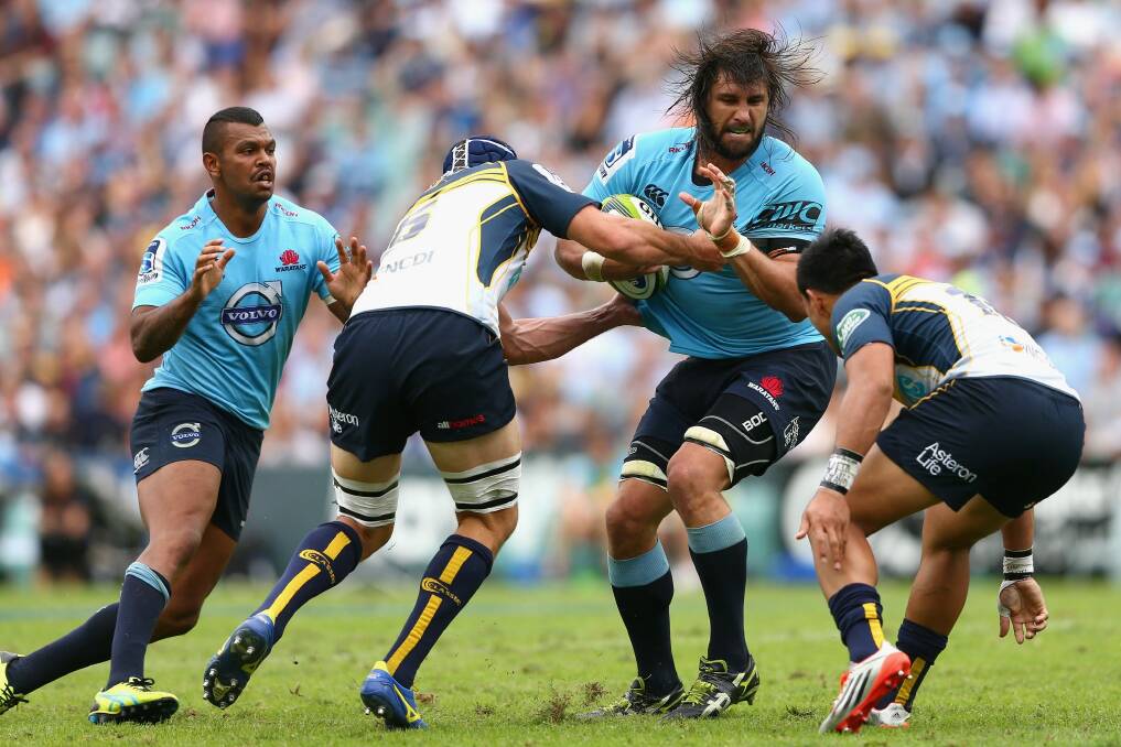 In the firing line: Waratahs forward Jacques Potgieter. Photo: Getty Images