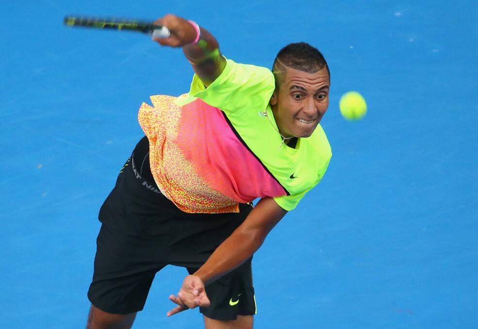 Showman: Canberra's Nick Kyrgios. Photo: Getty Images