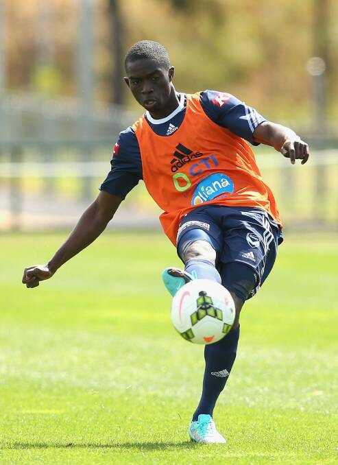 Canberra's Jason Geria, a defender with Melbourne Victory, is one of three new selections in the Socceroos squad. Photo: Getty Images