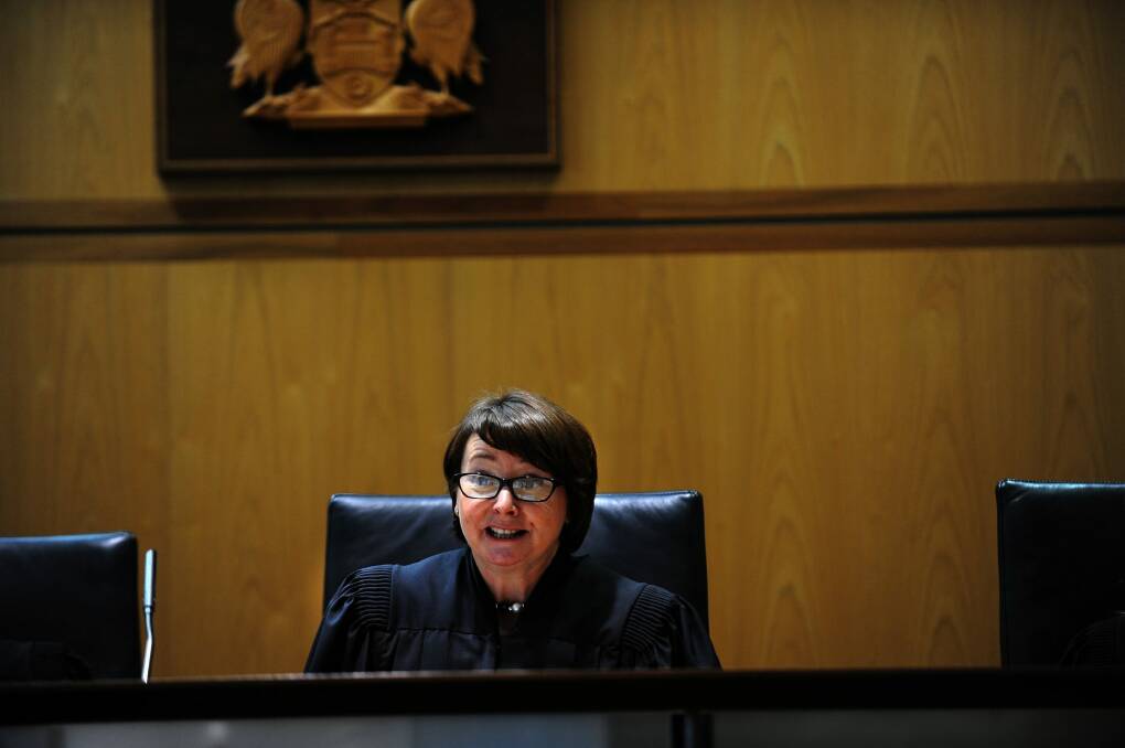 At work: ACT Chief Magistrate Lorraine Walker in court.
 Photo: Lannon Harley