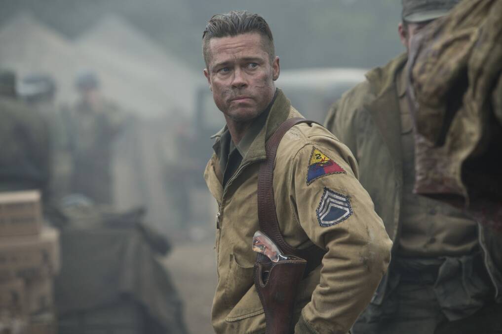 Wardaddy (Brad Pitt) in Columbia Pictures' Fury.