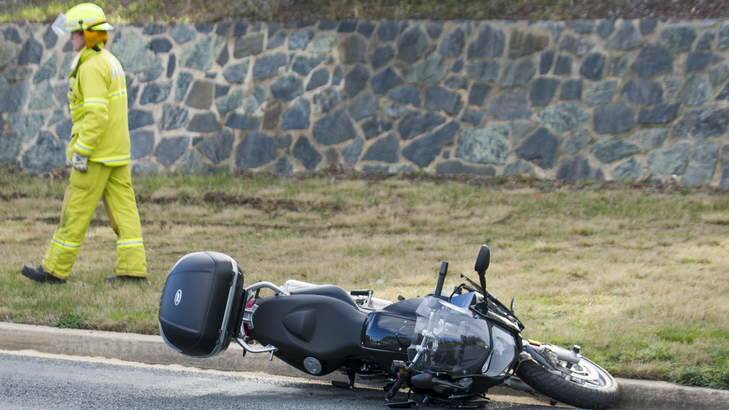 An accident involving a motorbike on Yamba Dr, near the Colbeck St intersection.