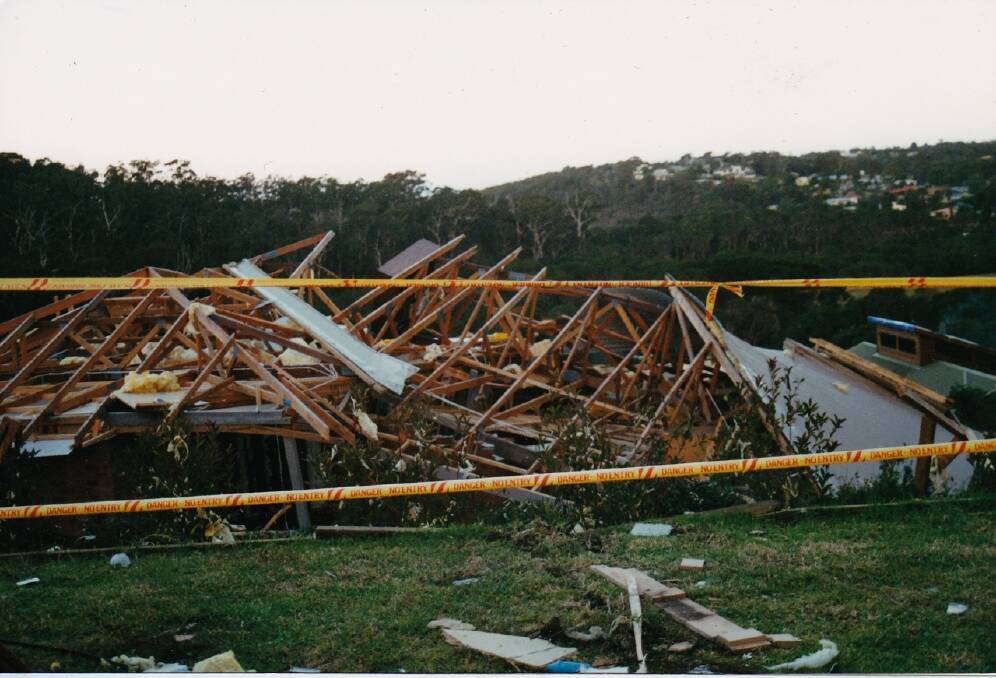 The Merimbula tornado in 1995 devastated the coastal haven. Photo: NSWSES - Queanbeyan Unit