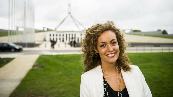 Malcolm Fraser's granddaughter, Hannah Fraser, who is performing at Enlighten. Photo: Rohan Thomson