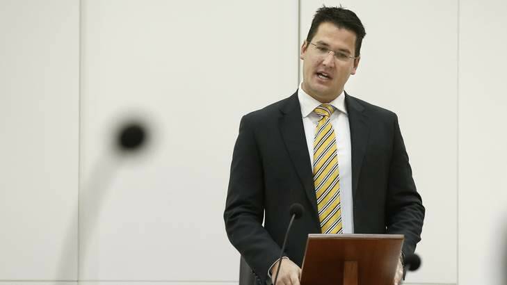 Zed Seselja says he is disappointed with the delays to the NBN roll-out. Photo: Jeffrey Chan