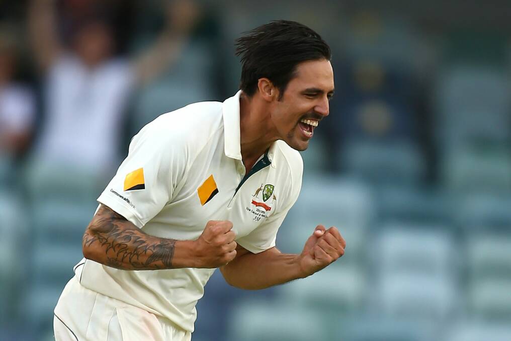 Mitchell Johnson has backed the current pace attack. Photo: Paul Kane