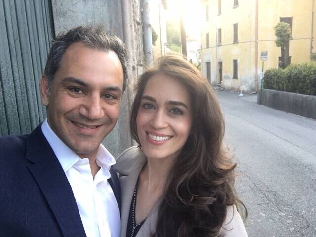 Canberra plastic surgeon Ross Farhadieh and wife Yasamin Farhadieh on a trip to Italy. Photo: Supplied