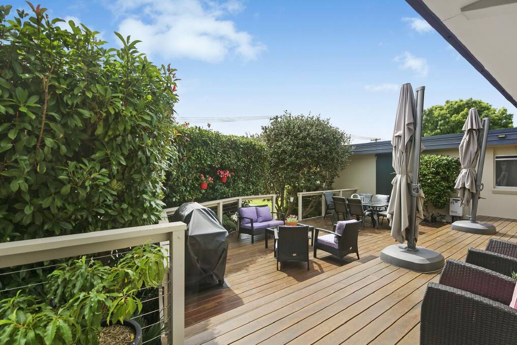 The property has a perfect place for outside entertaining. Photo: Supplied