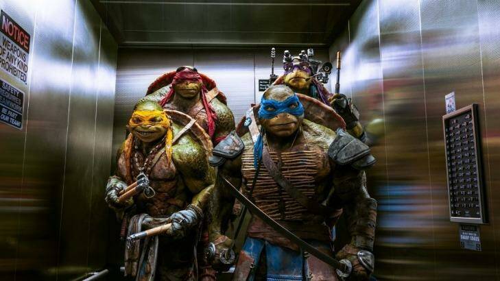 Special effects: The Teenage Mutant Ninja Turtles are ready for action. Photo: supplied