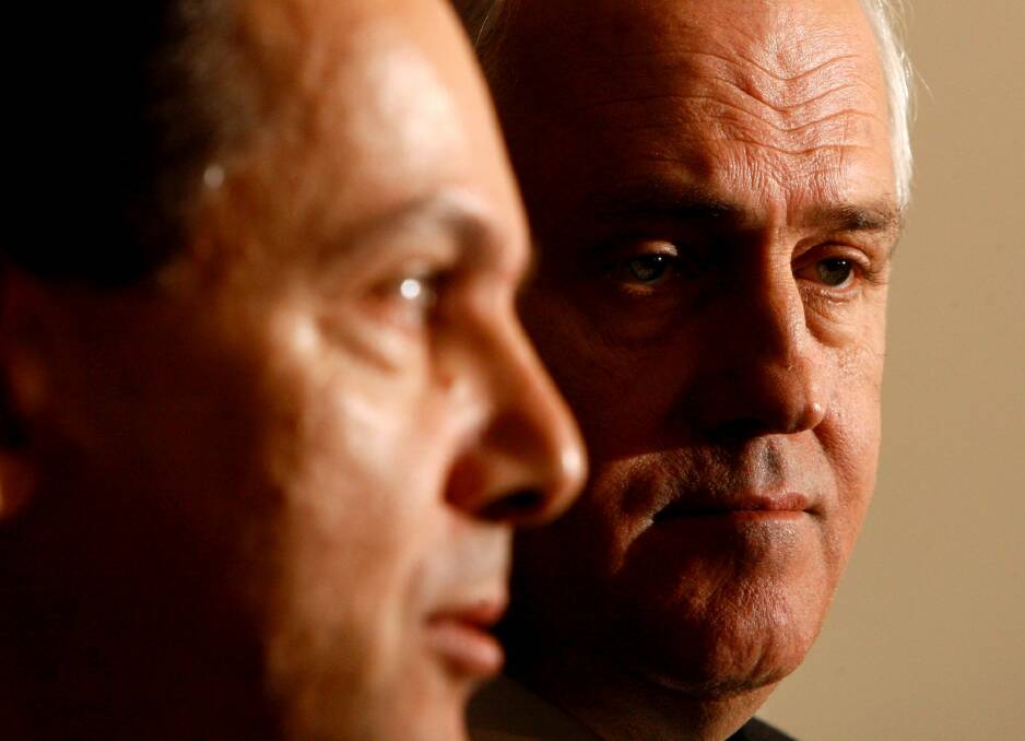 Nick Xenophon and Malcolm Turnbull. Photo: Andrew Meares