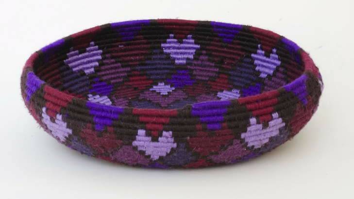 Purple coil basket, Jenny Manning.