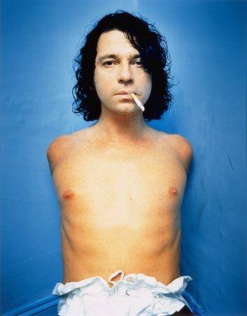 A photograph of Michael Hutchence featuring in <i>Bare: Degrees of undress</i> at the National Portrait Gallery. Photo: Polly Borland
